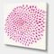 Designart - Pink Burst - Mid-Century Modern Canvas Wall Art